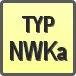 Piktogram - Typ: NWKa